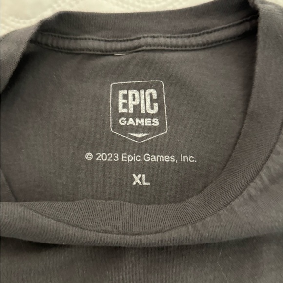 Unreal 25th Anniversary T Shirt Promo Gray Epic Games Sides Size XL NWOT - Picture 4 of 6